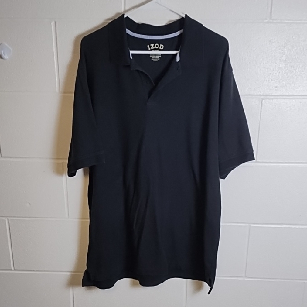 Izod Black Polo PShirt Classic Style XXL